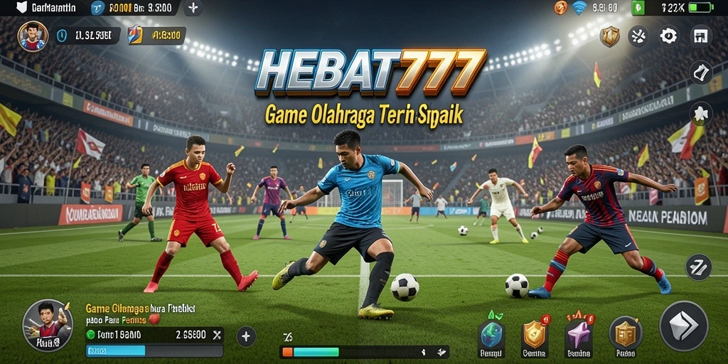 Tampilan gameplay HEBAT777 yang mendebarkan dengan aksi olahraga yang seru.